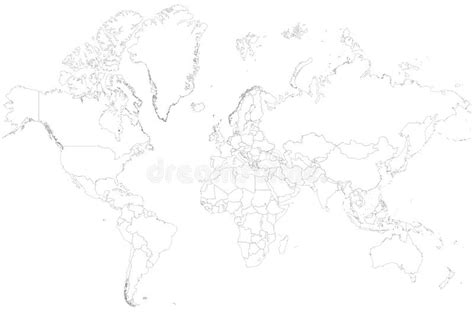 Blank World Map Stock Illustrations 20396 Blank World Map Stock