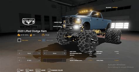 2020 Lifted Dodge Ram V10 Fs19 Farming Simulator 19 Mod Fs19 Mod