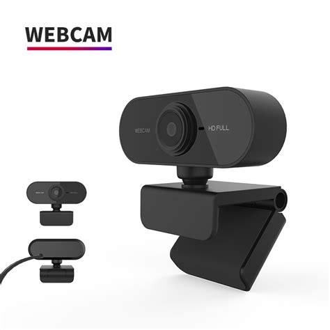 Hd 1080p Webcam กล้องเว็บแคม Mini Computer Pc Webcamera With Microphone Rotatable Cameras For