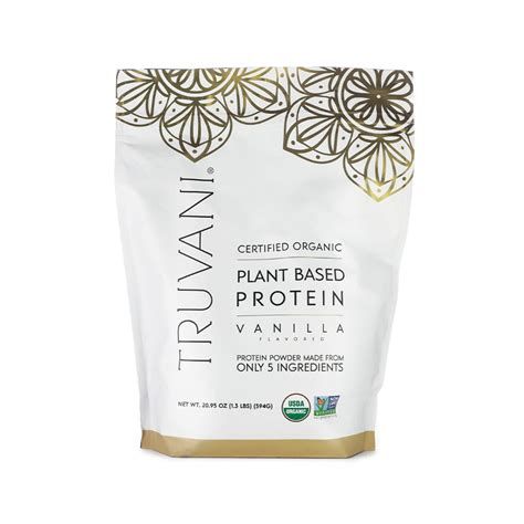 Organic Plant Based Protein Powder Truvani Vegan Protein
