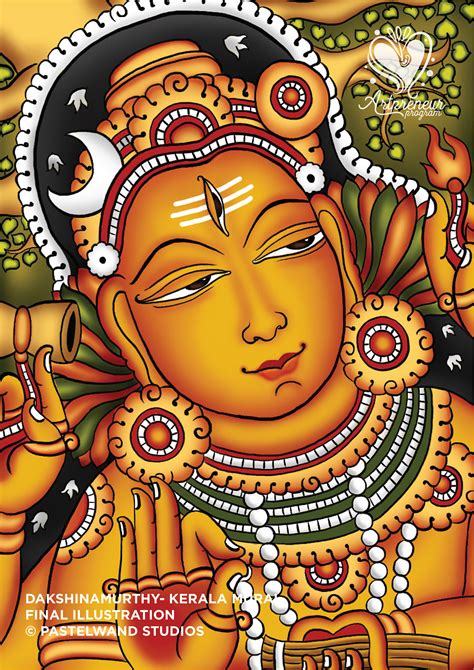 6 Gods In Kerala Mural Indian Folk Art On Behance