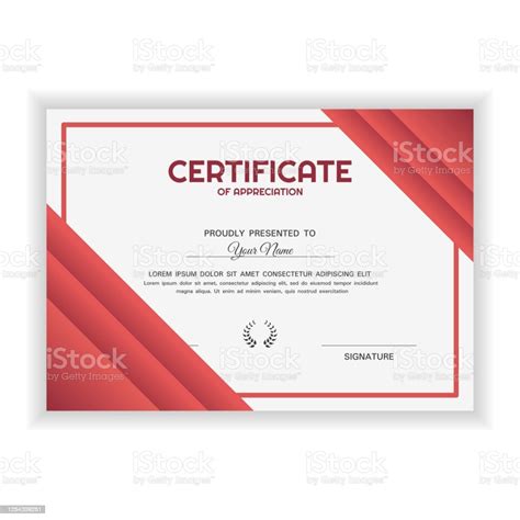 Creative Certificate Of Appreciation Award Template With Trendy Color