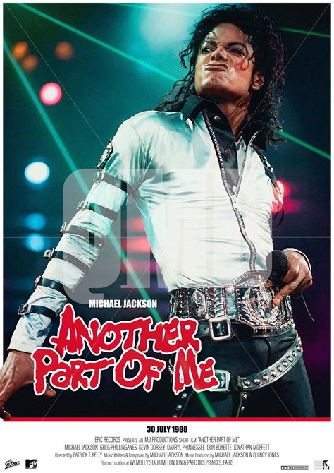 Michael Jackson Another Part Of Me Original Poster Print Etsy