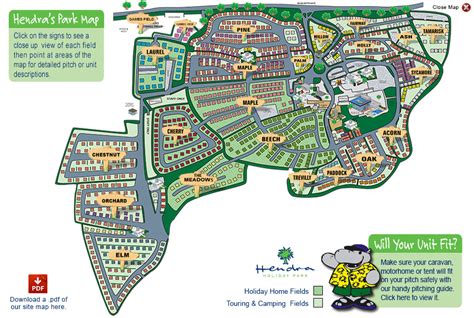 Hendra Holiday Park Map Zip Code Map