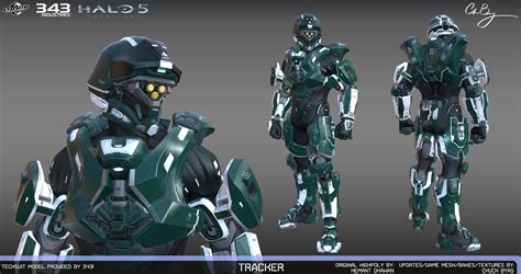 Artstation Halo 5 Guardians Tracker Armor Chuck Byas Concept Art