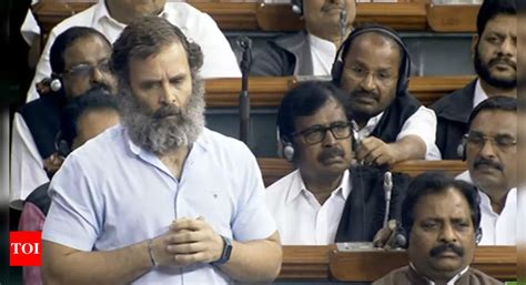 adani rahul gandhi rakes up gautam adani issue in parliament amid massive stock rout india
