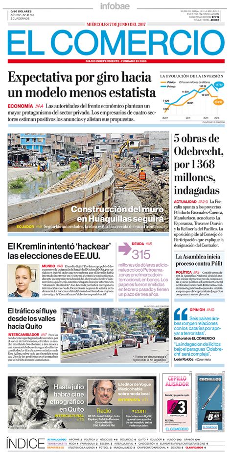 El Comercio Ecuador Miércoles 07 De Junio 2017 Infobae