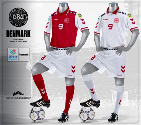 Denmark football shirts (new home and away). Kire Football Kits: Denmark Kits Euro 1996