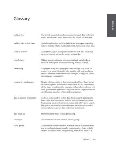 Glossary Glossary Archiva