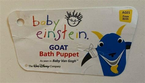 Baby Einstein Vintage Blue Goat Puppet Rare 3895061689