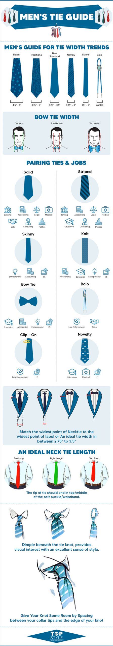 Mens Tie Guide Infographic In 2021 Ties Mens Infographic Types