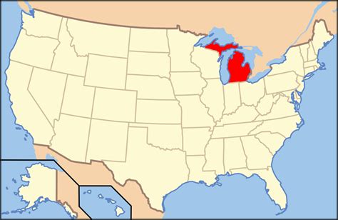 Michigan Usa Map