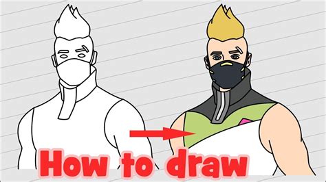 How To Draw Fortnite Characters Step By Step How To Draw Teknique Fortnite