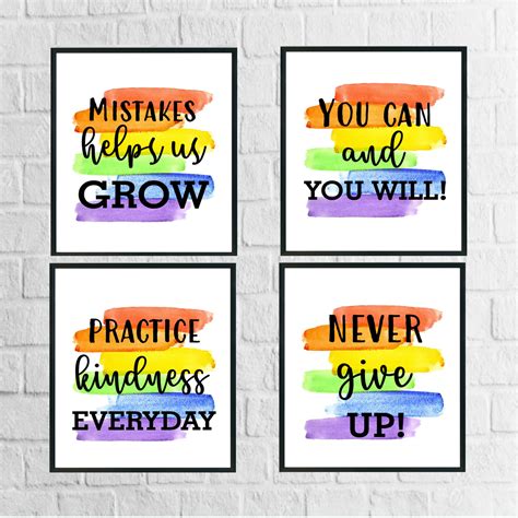 Inspirational Posters And Quotes Rainbow Classroom Made By Teachers