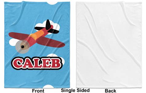 Airplane Minky Blanket Personalized Youcustomizeit