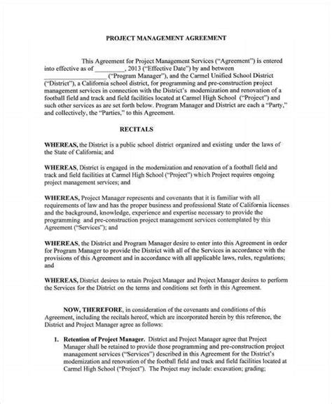 16 Management Agreement Templates Word Pdf Free And Premium Templates