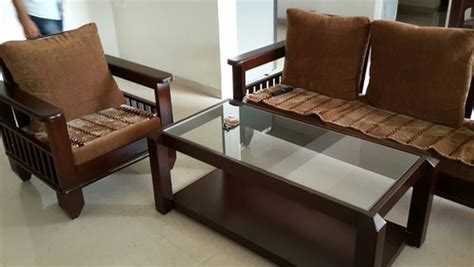 Teak wood/ ivory coast/ imported wood. Standard Teak Wood Sofa Set, Rs 28000 /set Good Luck ...