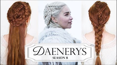 Game Of Thrones Season 8 Hair Tutorial Daenerys Targaryen Youtube