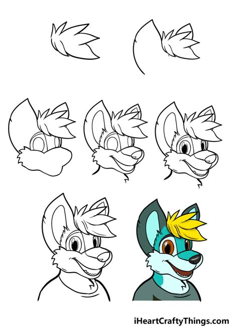 Furry Drawing How To Draw A Furry Step By Step