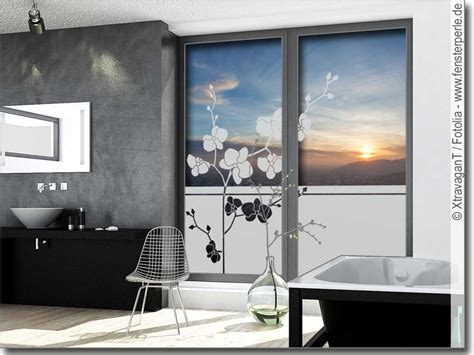 Sichtschutzfolie Orchidee | Fensterperle.de