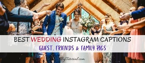 140+ Best Wedding Instagram Captions | Guest | Friends | Family | Funny | 2022 | TryTutorial