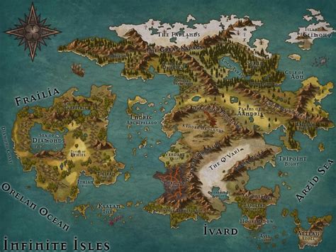 Vetores De Mapa Do Mundo De Fantasia E Mais Imagens De Mapa Mapa