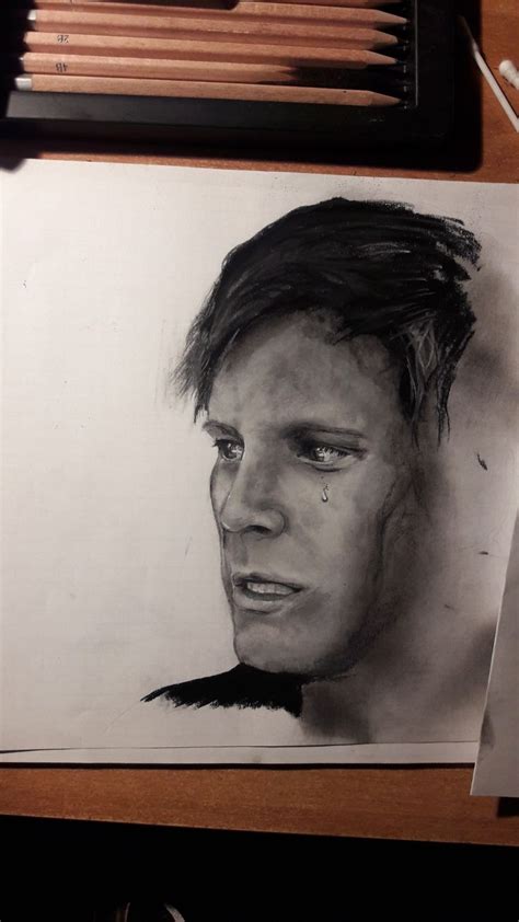 Patrick Stump Charcoal Drawing Ig Eenterprisee Fall Out Boy Art