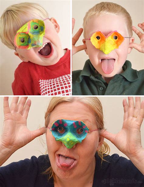 Make An Egg Carton Mask Disfraces Reciclados Para Niñas Juguetes Con