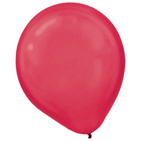 Latex Balloons Pearl 30cm 15ct Red Amscan Asia Pacific
