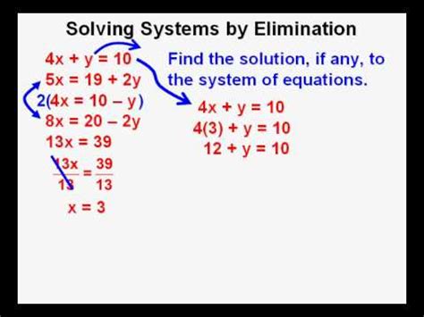 Terms in this set (8). Solving Systems Of Equations By Elimination Algebra 2 ...