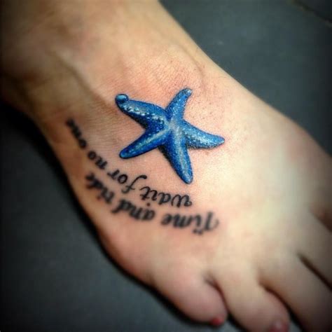 Pin By Kris On Tattoos Starfish Tattoo Wrist Tattoos Foot Tattoos