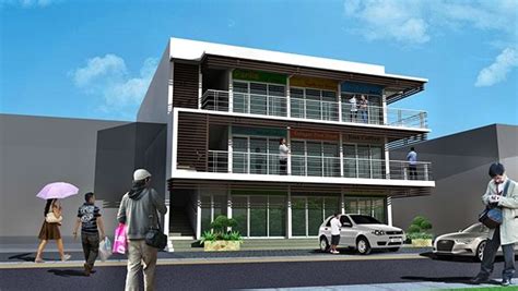 A Three Storey Commercial And Residential Building On Behance