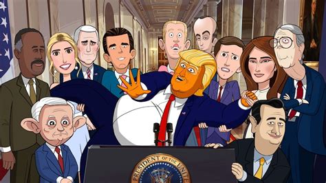 on stephen colbert s new donald trump cartoon series the president has shades of homer simpson