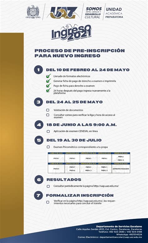 Proceso De Pre InscripciÓn Para Nuevo Ingreso A La Preparatoria Uaz