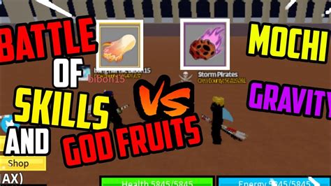 Battle Of The Pros Mochi Vs Gravity In Blox Fruits Roblox Youtube