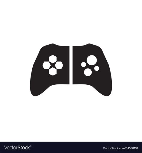 Joystick Game Controller Logo Design Template Vector Image