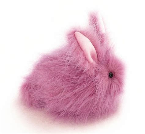 Rosebud The Pink Fluffy Bunny Rabbit Stuffed Animal Plush Toy Etsy