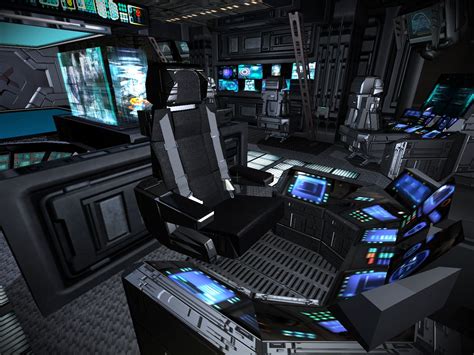 Prometheus Futuristic Technology Spaceship Interior Futuristic