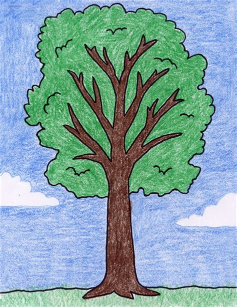 The examples are of a tree without leaves where all of the small branches are visible. How to Draw a Tree · Art Projects for Kids