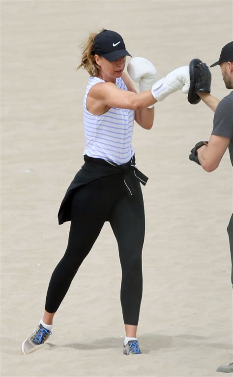 Maria Sharapova Grueling Workout On The Beach In La 07292020