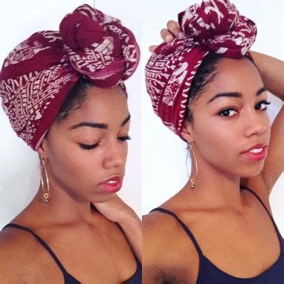 How to style natural hair with a scarf. Getting into Headwraps (With images) | Hair wrap scarf ...
