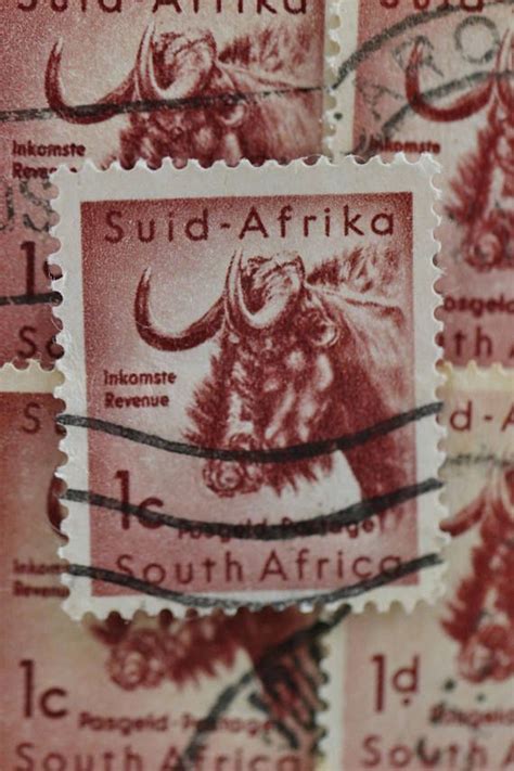 Sale South African Wildebeest Postage Stamps Vintage Etsy