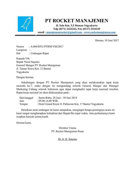 Rasa gotong royong antar warga menjadi lebih hangat. 15 Contoh Surat Undangan Resmi, Tidak Resmi, Rapat ...