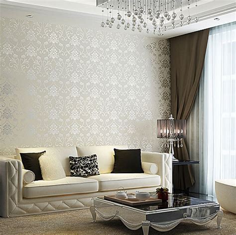Silver Wallpaper For Living Room Chic Living Room Trendy Living Rooms