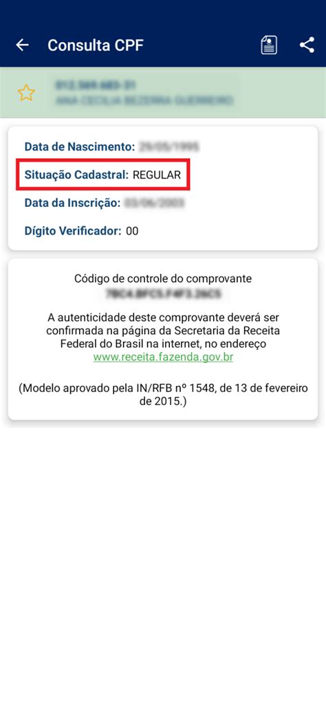 Como Consultar Se O Cpf Est Regular Na Receita Federal