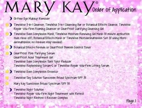Order Of Application Postcard Front And Back For Mary Kay Consultants