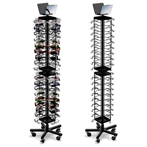 Economical 72 Sunglasses Retail Floor Spinner Display Rack