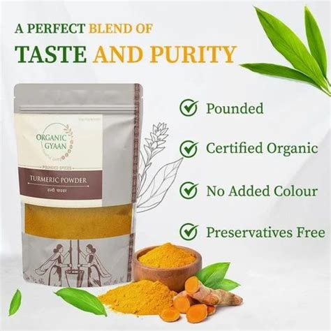 Yellow Organic Gyaan Haldi Powder Turmeric Powder Kg For Spices At