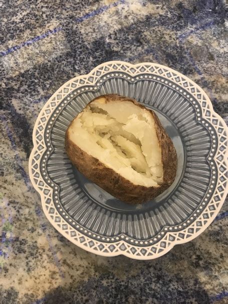 Rub olive oil and coarse salt all over potatoes. How to Make a Baked Potato in the Toaster Oven