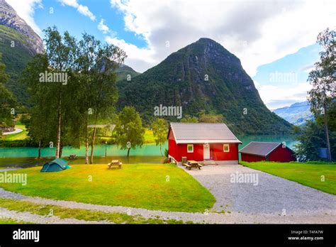 Red House In Sognefjord Norway Hi Res Stock Photography And Images Alamy